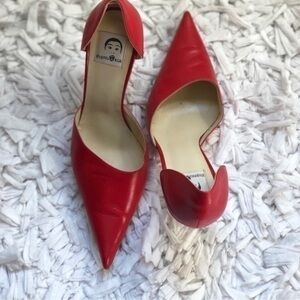Eugenia Kim Rare Red Heels Shoes Sz 9